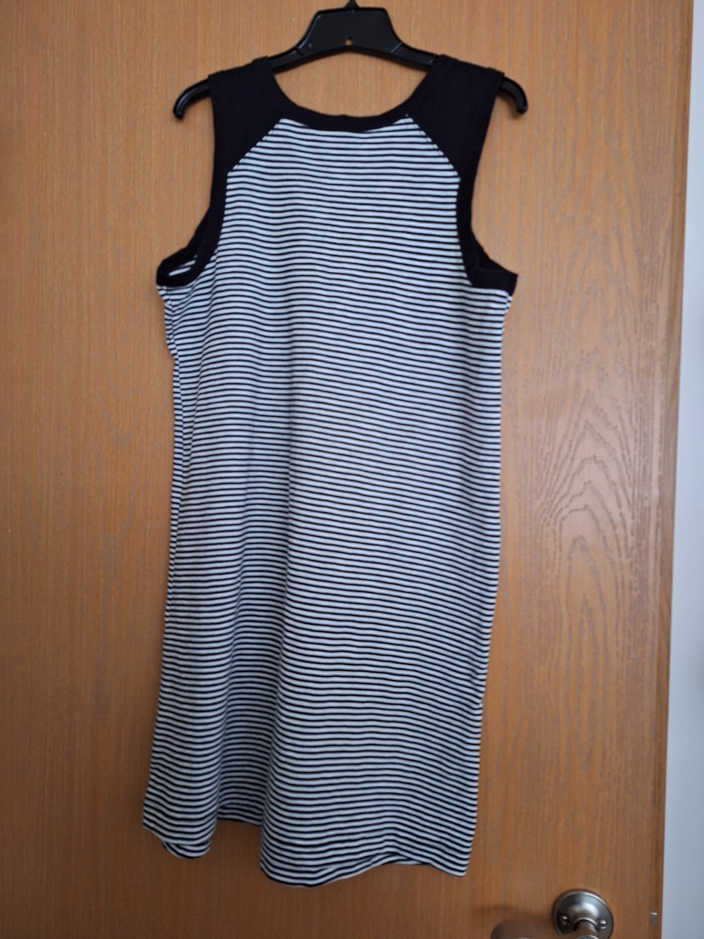 Sonoma Stripe Dress Size M black And White